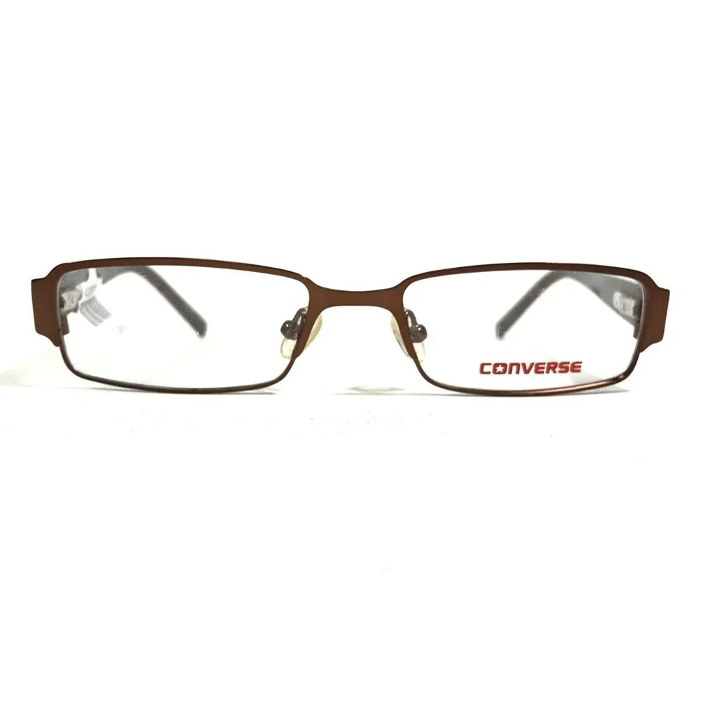 Converse Kids Eyeglasses Frames LET ME TRY BROWN Rectangular Full Rim 50-17-135